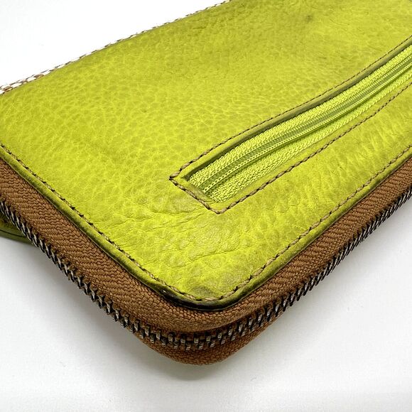Fossil Tessa Wallet Zip Around Clutch Lime/Natural Gymnast/Diver Print SWL1311 - Picture 7 of 14
